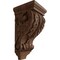 Ekena Millwork 5"W x 5"D x 10"H Medium Acanthus Wood Corbel, Mahogany CORW05X05X10ACGM - alternate 1
